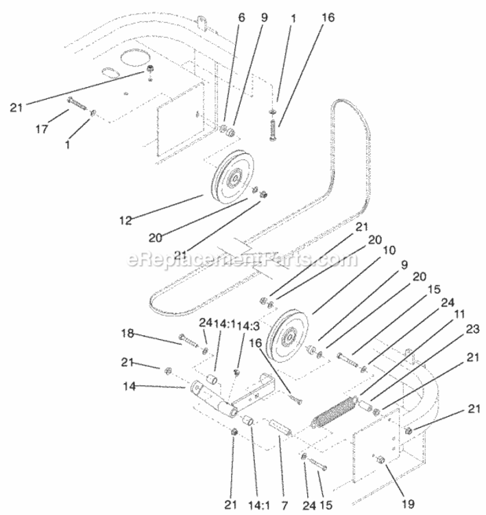 Page S Diagram and Parts List for 74226 210002101-210999999 Toro Lawn Tractor