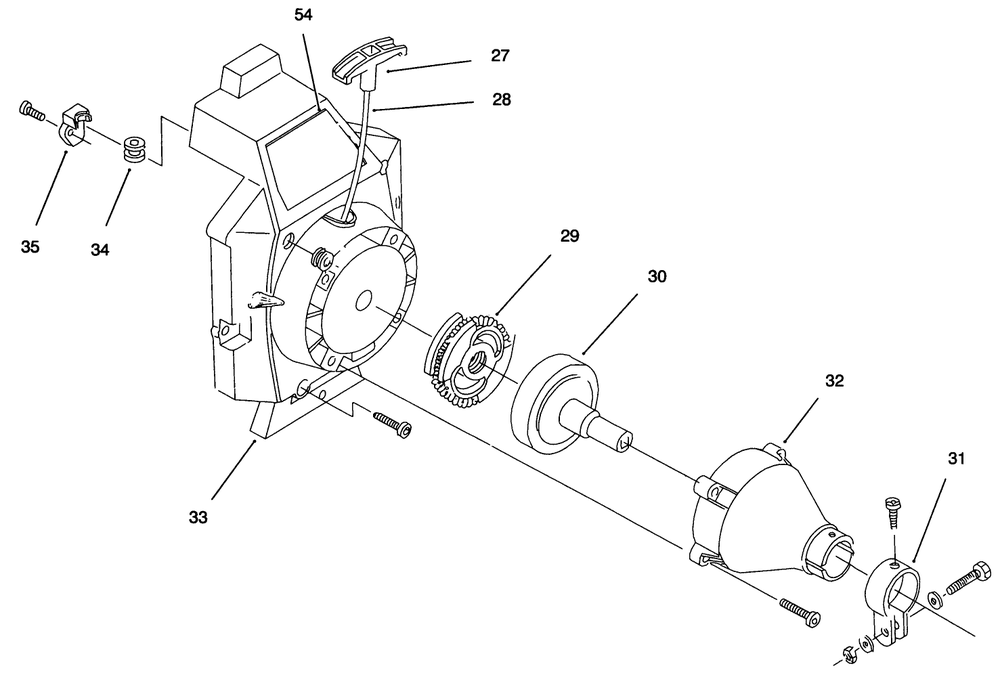 Engine Assembly (Continued) Diagram and Parts List for 51911 79000001 - 79999999 Toro Trimmer