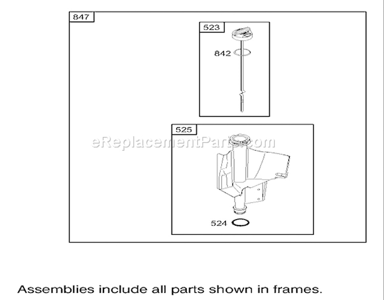 Oil Filter, Tube and Pump Assembly Diagram and Parts List for 74325 240000001-240999999 - 2004 Toro Lawn Tractor