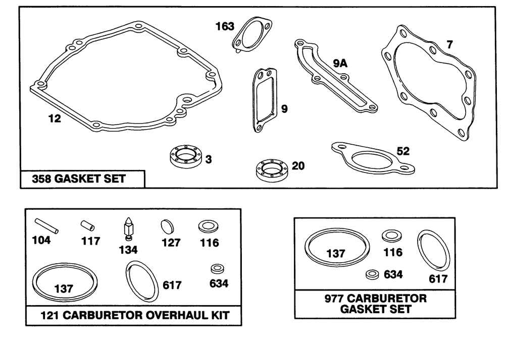 Engine Briggs & Stratton Model 124702-3115-01 Diagram and Parts List for 20213 1000001 - 1999999 Toro Lawn Mower