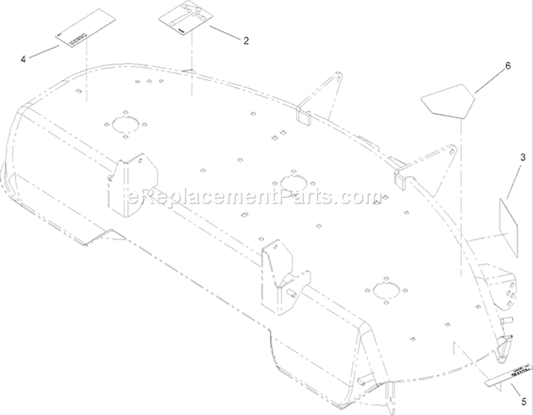 Page B Diagram and Parts List for 74353 260000001-260999999 - 2006 Toro Lawn Tractor