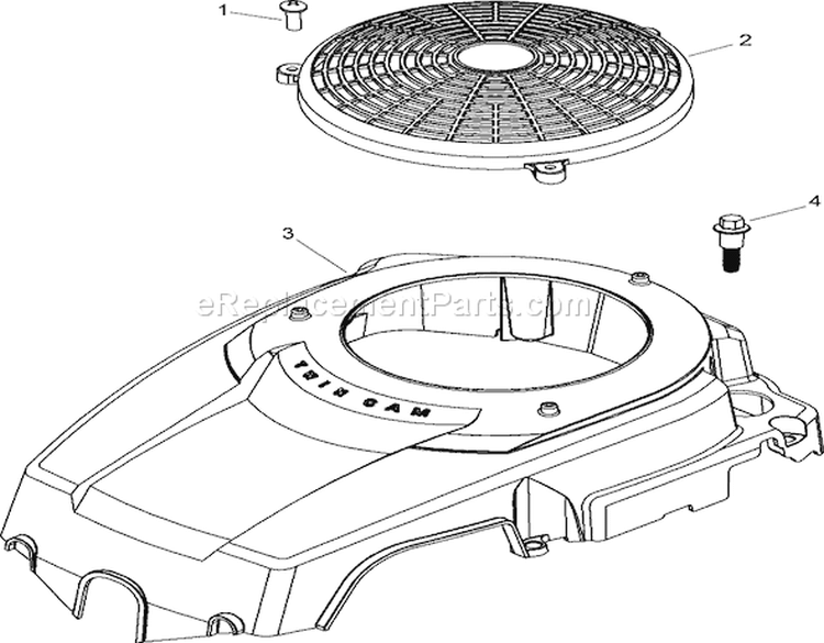 Blower Housing Assembly Diagram and Parts List for 74360 270000001-270999999 - 2007 Toro Lawn Tractor