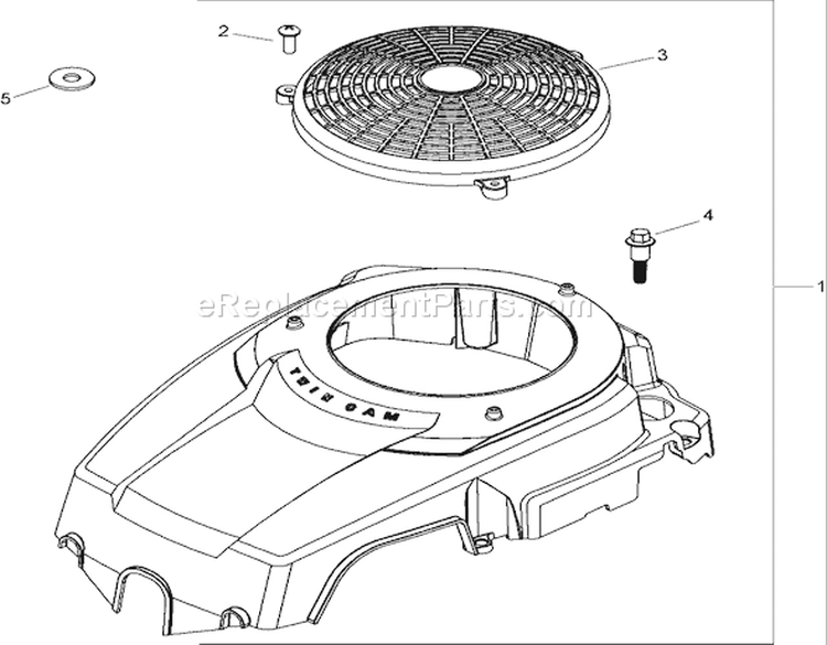 Blower Housing Assembly Diagram and Parts List for 74370 290000001-290999999 - 2009 Toro Lawn Tractor