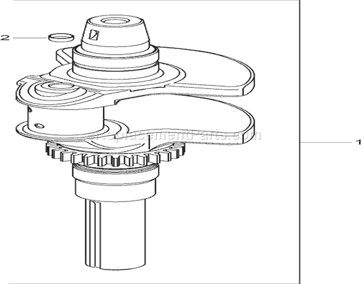 Crankshaft Assembly Diagram and Parts List for 74372 270000001-270999999 - 2007 Toro Lawn Tractor