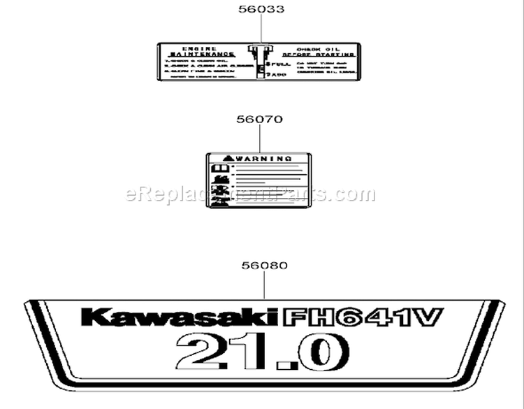 Label Assembly Diagram and Parts List for 74374 270000001-270999999 - 2007 Toro Lawn Tractor