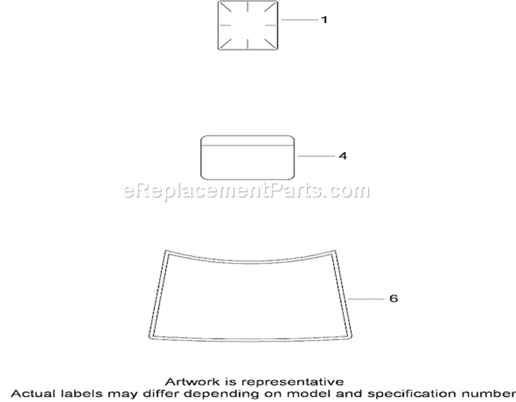 Decals Diagram and Parts List for 74375 290000200-290999999 - 2009 Toro Lawn Tractor