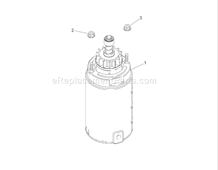 Starting System Assembly Diagram and Parts List for 74380 280000001-280999999 - 2008 Toro Lawn Tractor