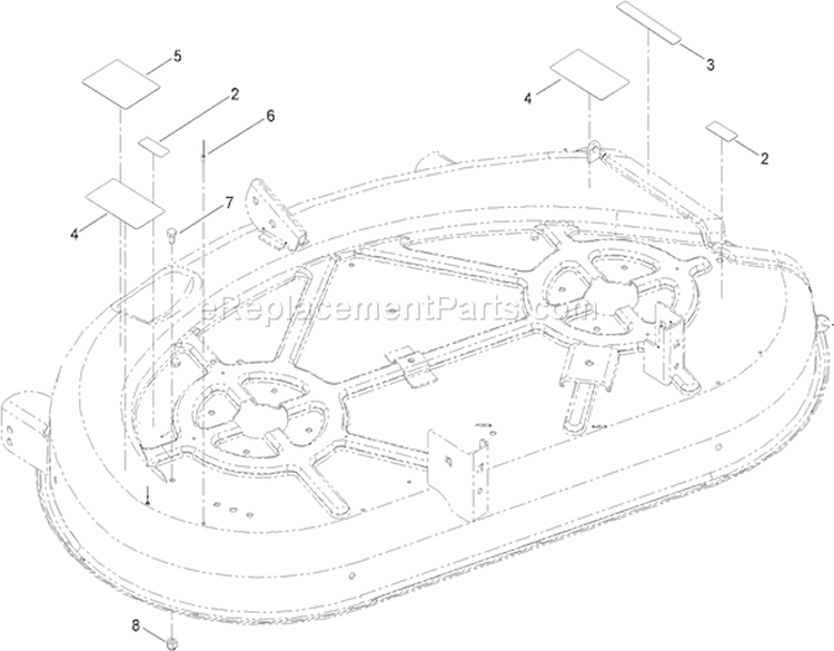 Page B Diagram and Parts List for 74365 310000001-310999999 - 2010 Toro Lawn Tractor