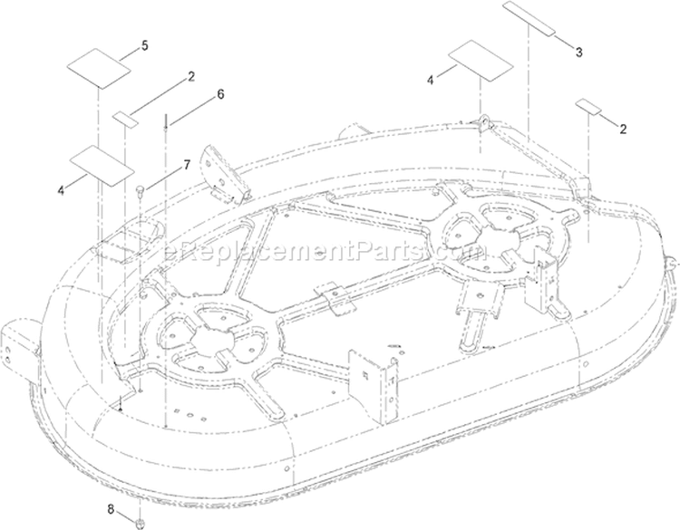 Page B Diagram and Parts List for 74380 290000001-290000325 - 2009 Toro Lawn Tractor