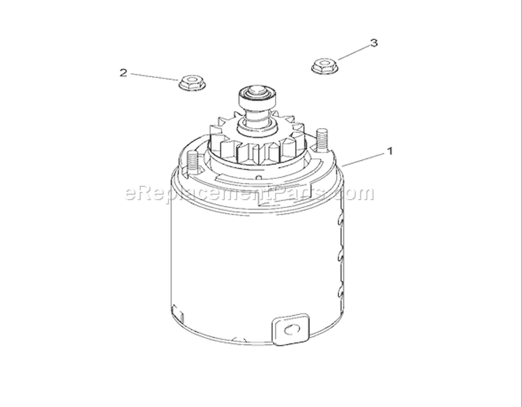 Starting System Assembly Diagram and Parts List for 74391 270000001-270999999 - 2007 Toro Lawn Tractor