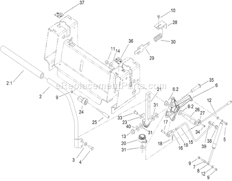 Control Assembly Diagram and Parts List for 74380 290000001-290000325 - 2009 Toro Lawn Tractor