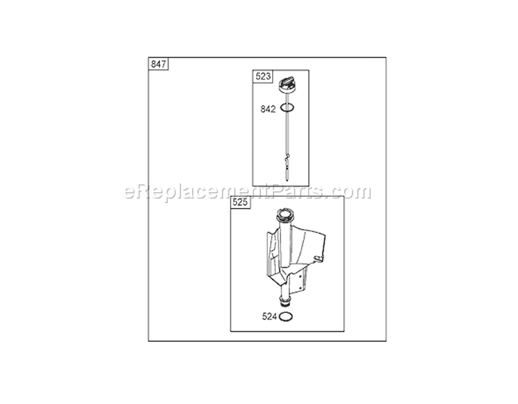 Oil Filter, Tube and Pump Assembly Diagram and Parts List for 71427 250000001-250999999 - 2005 Toro Lawn Tractor
