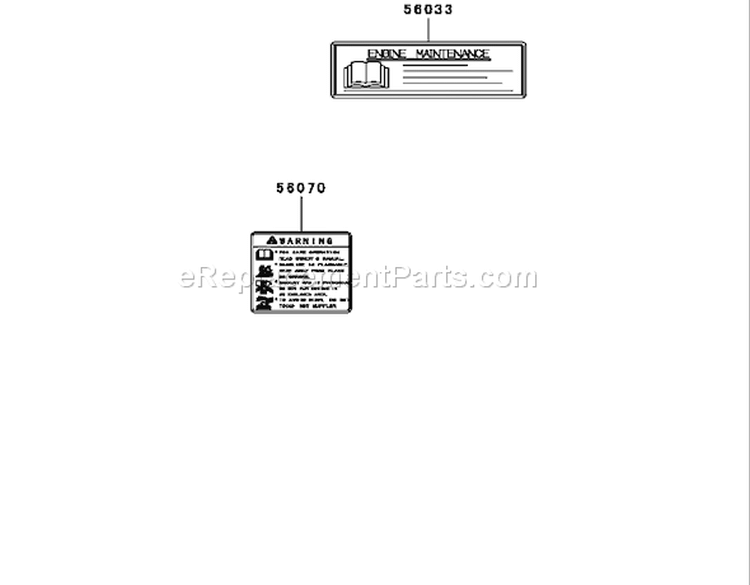 Label Assembly Diagram and Parts List for 74405FR 240010001-240999999 - 2004 Toro Lawn Tractor