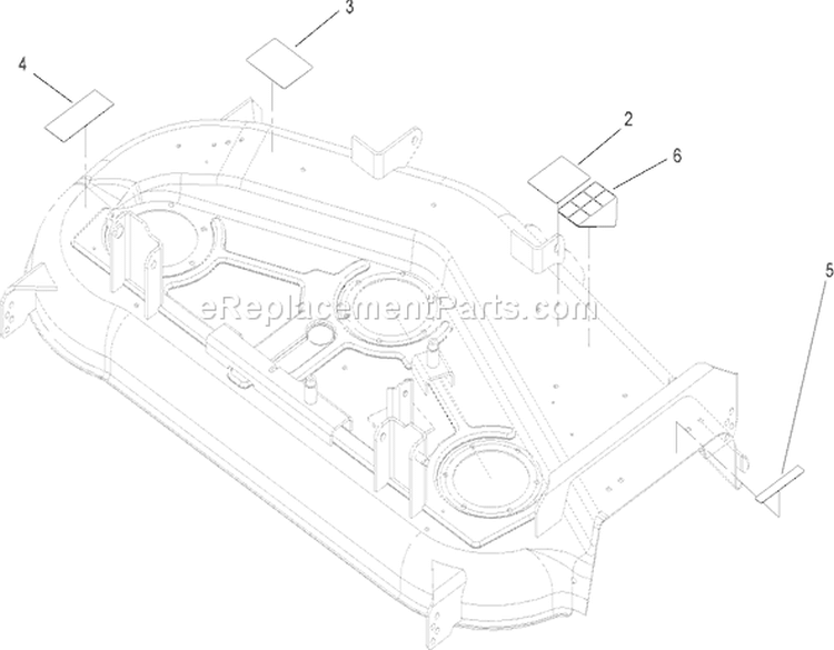 Deck Decal Assembly No. 108-8573 Diagram and Parts List for 74407 250000001-250999999 - 2005 Toro Lawn Tractor