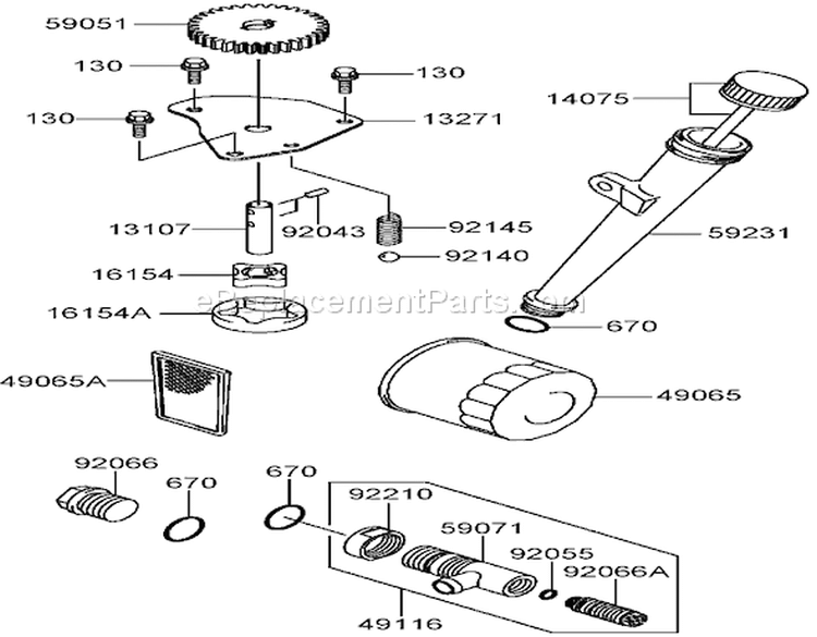 Lubrication Equipment Assembly Diagram and Parts List for 74406 260000001-260000240 - 2006 Toro Lawn Tractor