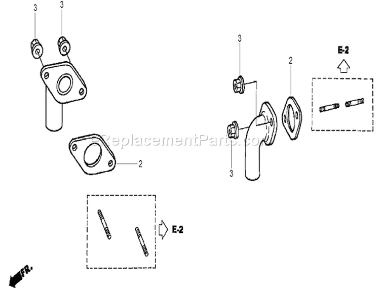 Exhaust Pipe Assembly Diagram and Parts List for 74434 270000001-270999999 - 2007 Toro Lawn Tractor