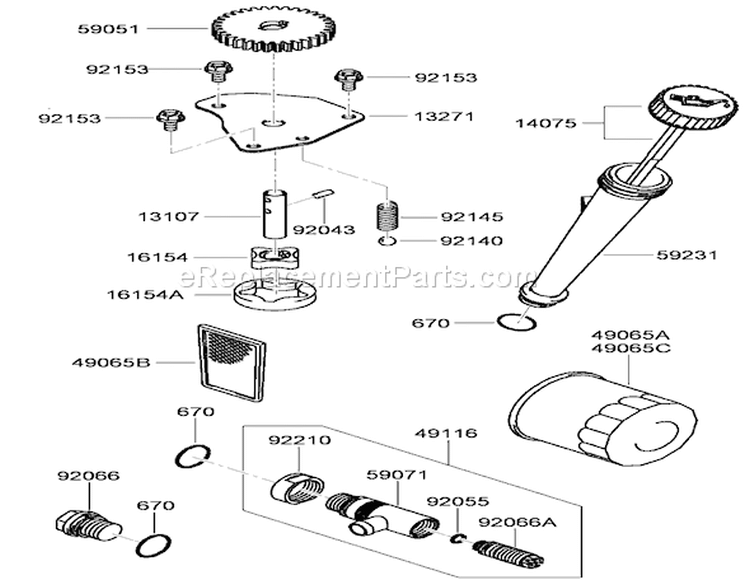 Lubrication Equipment Assembly Diagram and Parts List for 74437 290000001-290999999 - 2009 Toro Lawn Tractor