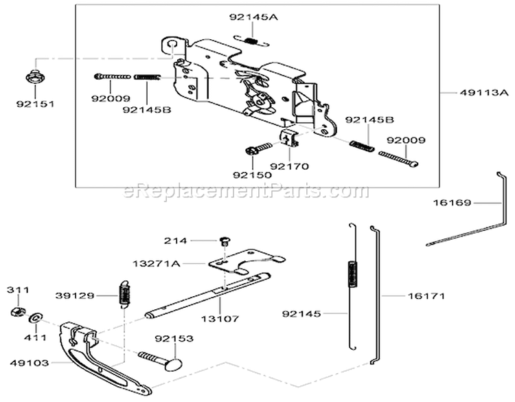 Control Equipment Assembly Diagram and Parts List for 74437 290000001-290999999 - 2009 Toro Lawn Tractor