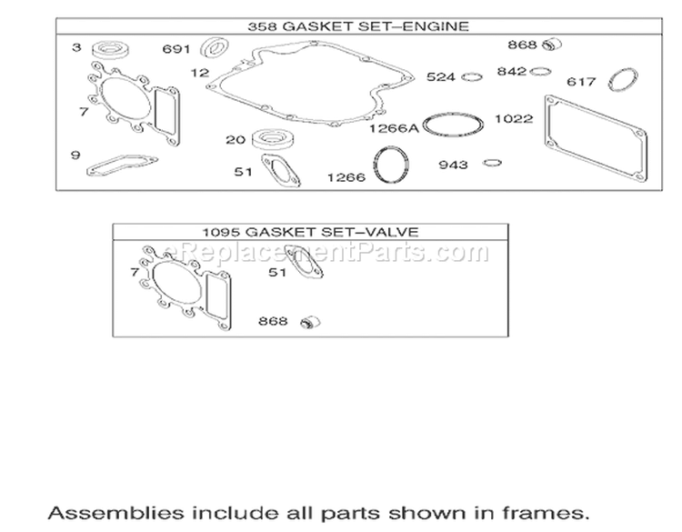 Gasket Assembly Diagram and Parts List for 74502 220000001-220999999 - 2002 Toro Lawn Tractor