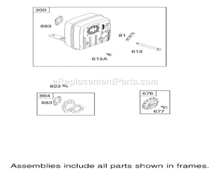 Muffler and Fuel Tank Assembly Diagram and Parts List for 74502 220000001-220999999 - 2002 Toro Lawn Tractor