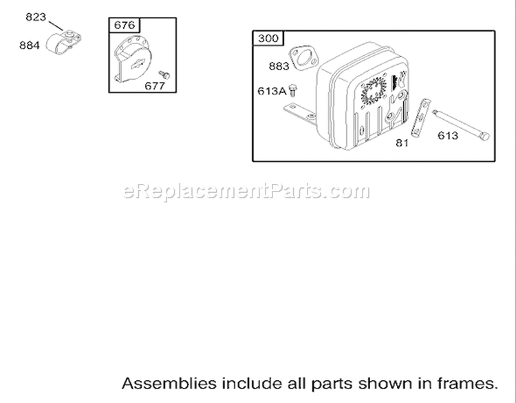 Muffler and Fuel Tank Assembly Engine Diagram and Parts List for 74502 230000001-230999999 - 2003 Toro Lawn Tractor
