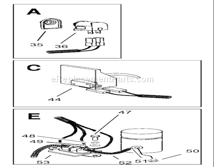Page M Diagram and Parts List for 74570 200000001-200999999 - 2000 Toro Lawn Tractor