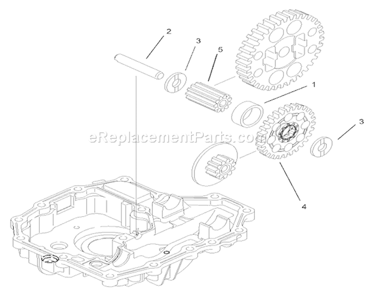 Final Pinion Assembly Transmission Assembly Diagram and Parts List for 74570 200000001-200999999 - 2000 Toro Lawn Tractor