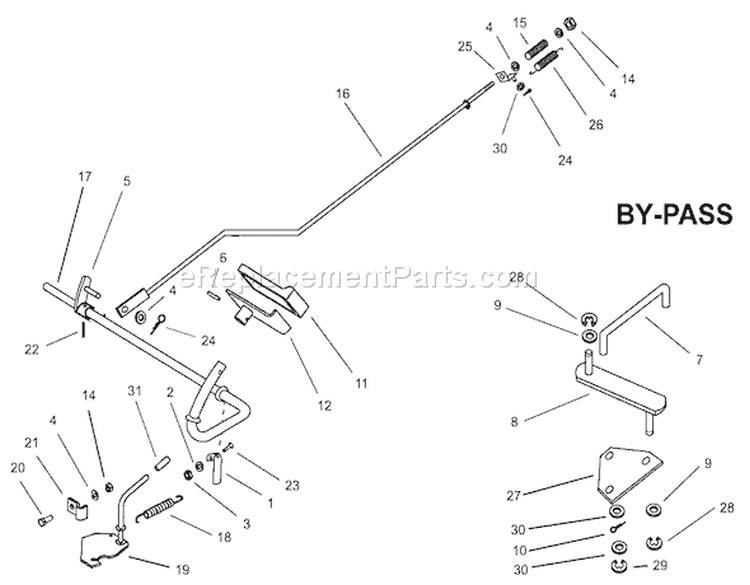 Operation Diagram and Parts List for 74570 200000001-200999999 - 2000 Toro Lawn Tractor