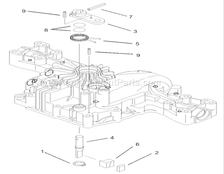 Brake Assembly Diagram and Parts List for 74570 200000001-200999999 - 2000 Toro Lawn Tractor