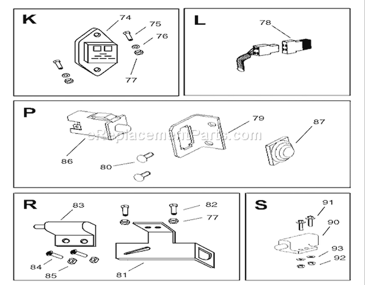Page R Diagram and Parts List for 74570 210000001-210999999 - 2001 Toro Lawn Tractor