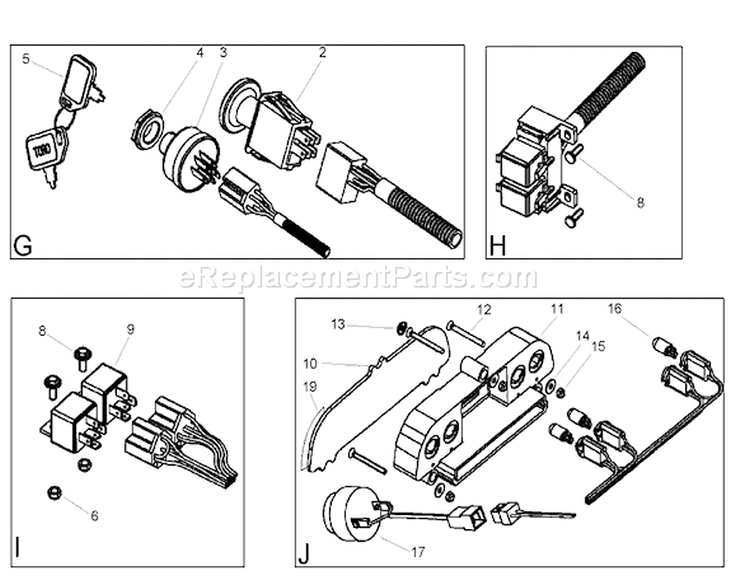 Page T Diagram and Parts List for 74570 240000001-240999999 - 2004 Toro Lawn Tractor
