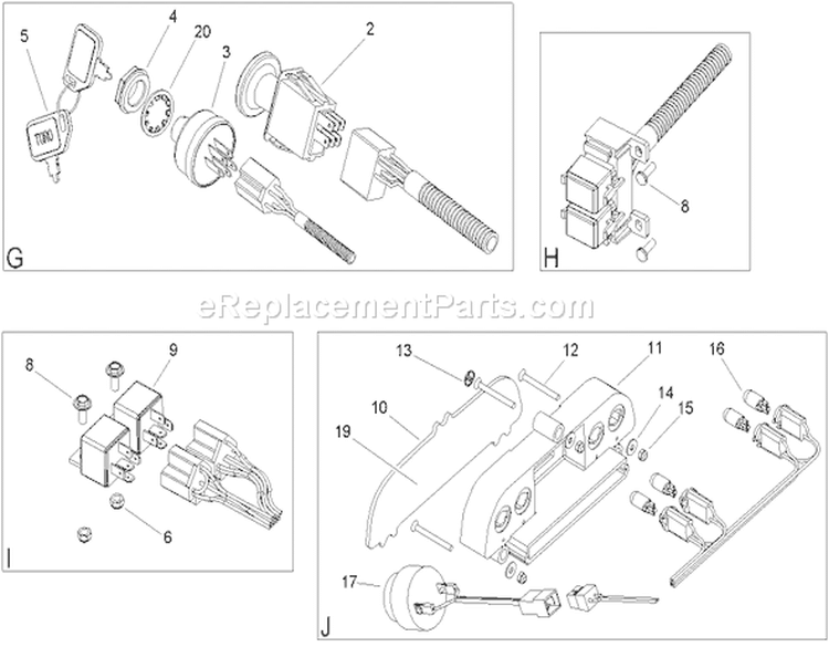 Page S Diagram and Parts List for 74573 280000001-280999999 - 2008 Toro Lawn Tractor