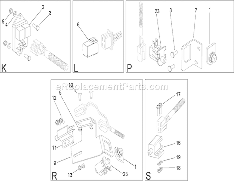 Page T Diagram and Parts List for 74573 280000001-280999999 - 2008 Toro Lawn Tractor