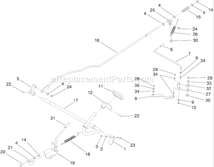 Operation - Brake and Bypass Assembly Diagram and Parts List for 74573 280000001-280999999 - 2008 Toro Lawn Tractor
