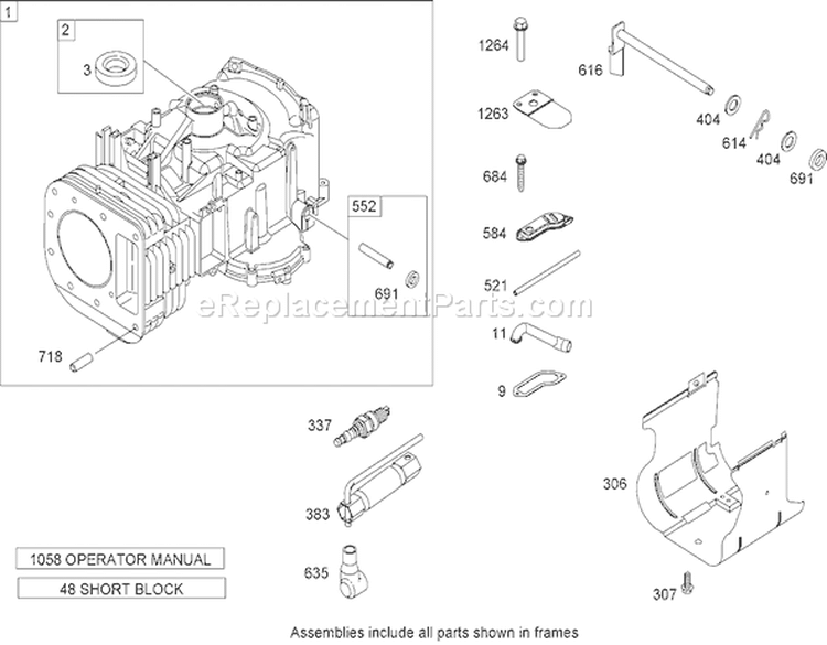 Cylinder Assembly Diagram and Parts List for 74582 280000001-280999999 - 2008 Toro Lawn Tractor