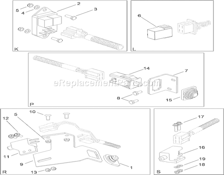 Page M Diagram and Parts List for 74582 310000001-310999999 - 2010 Toro Lawn Tractor