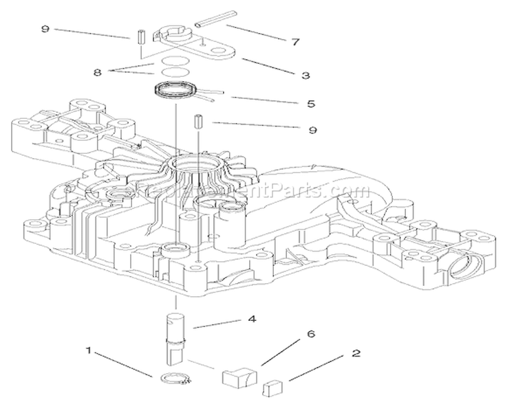 Brake Assembly Diagram and Parts List for 74590 210000001-210999999 - 2001 Toro Lawn Tractor