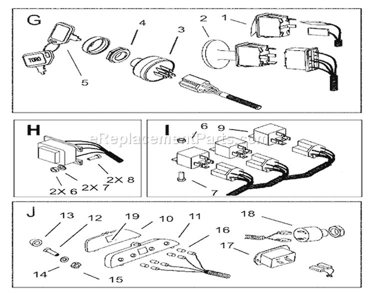 Page S Diagram and Parts List for 74590 230000001-230999999 - 2003 Toro Lawn Tractor