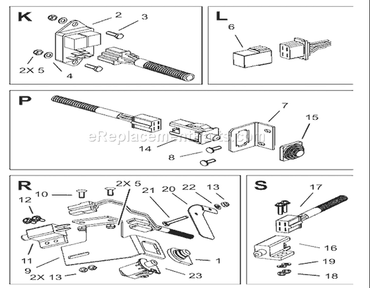 Page T Diagram and Parts List for 74590 230000001-230999999 - 2003 Toro Lawn Tractor