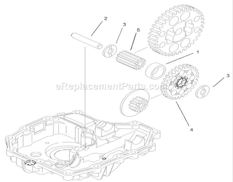 Final Pinion Assembly Diagram and Parts List for 74590 230000001-230999999 - 2003 Toro Lawn Tractor