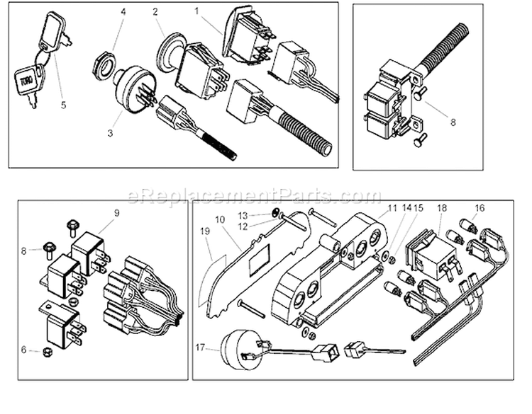 Page R Diagram and Parts List for 74590 240000001-240999999 - 2004 Toro Lawn Tractor