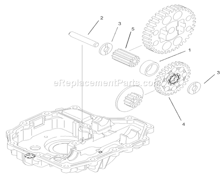 Final Pinion Assembly Transmission Assembly Diagram and Parts List for 74590 250000001-250999999 - 2005 Toro Lawn Tractor