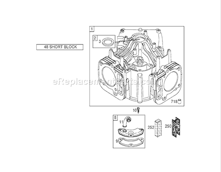 Cylinder Assembly Diagram and Parts List for 74591 260000001-260999999 - 2006 Toro Lawn Tractor