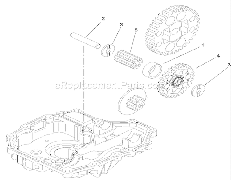 Final Pinion Assembly Transmission Assembly Diagram and Parts List for 74573 280000001-280999999 - 2008 Toro Lawn Tractor