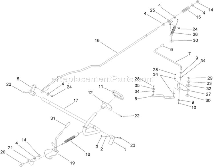 Operation - Brake and Bypass Assembly Diagram and Parts List for 74582 280000001-280999999 - 2008 Toro Lawn Tractor