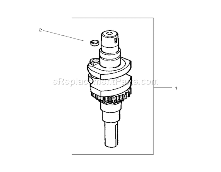 Crankshaft Assembly Diagram and Parts List for 74601 220000001-220000912 - 2002 Toro Lawn Tractor