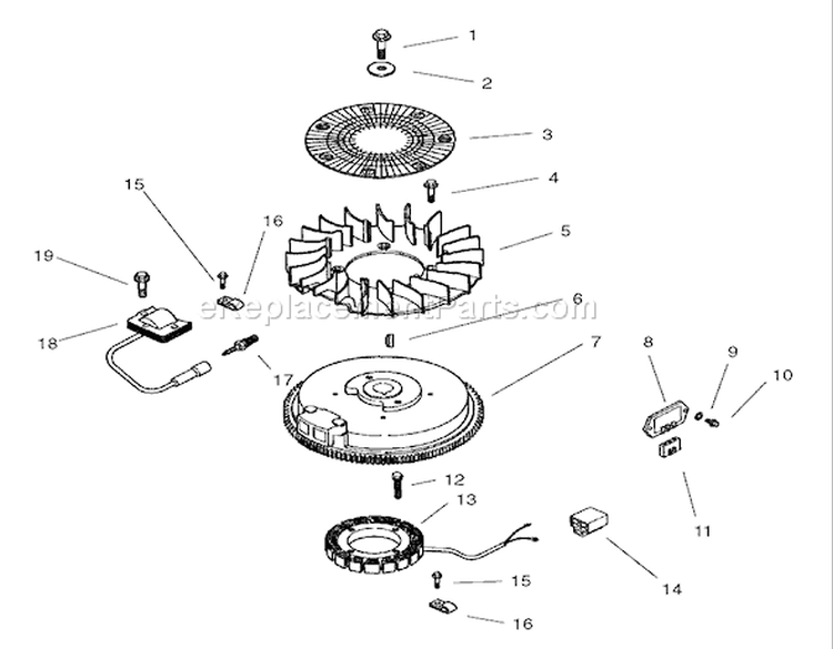 Ignition / Electrical Assembly Diagram and Parts List for 74601 220000913-220999999 - 2002 Toro Lawn Tractor