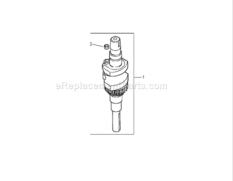 Crankshaft Assembly Diagram and Parts List for 74603 260000001-260999999 - 2006 Toro Lawn Tractor