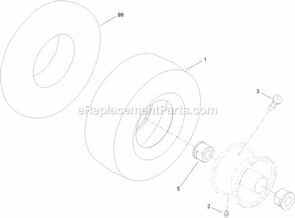 Caster_Wheel_Assembly_No_110-6785 Diagram and Parts List for 74626 311000001 - 311999999 Toro Lawn Tractor
