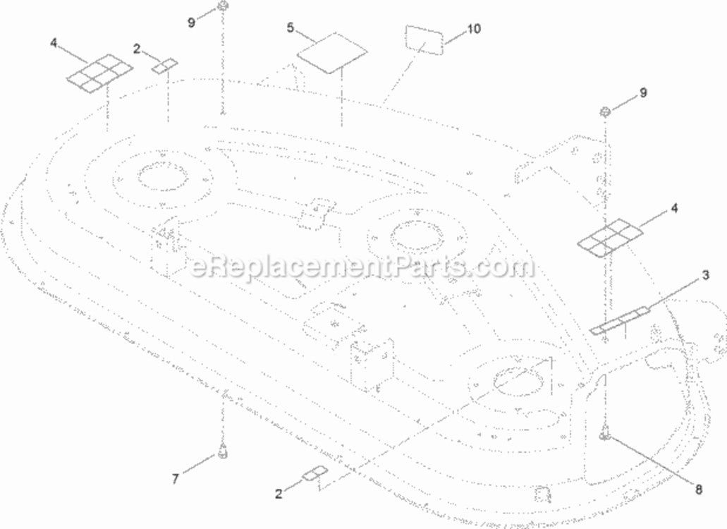 50_Inch_Deck_Decal_Assembly_No_119-8841 Diagram and Parts List for 74632 314000001 - 314999999 Toro Lawn Tractor